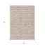 Tapis intérieur lavable rayé 8 pi x 10 pi cuivre et beige saumon
