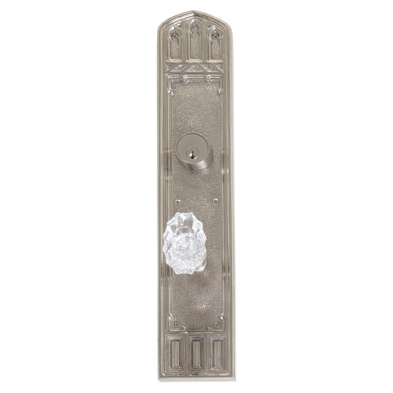 Renaissance Knobs With Deadbolt, Aged Brass