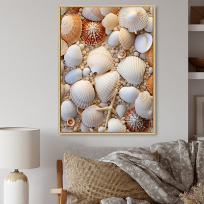 " Beige Clam Nautical Treasures II "