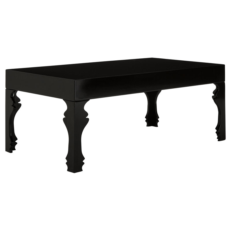 Ansel Four Leg Coffee Table, Black