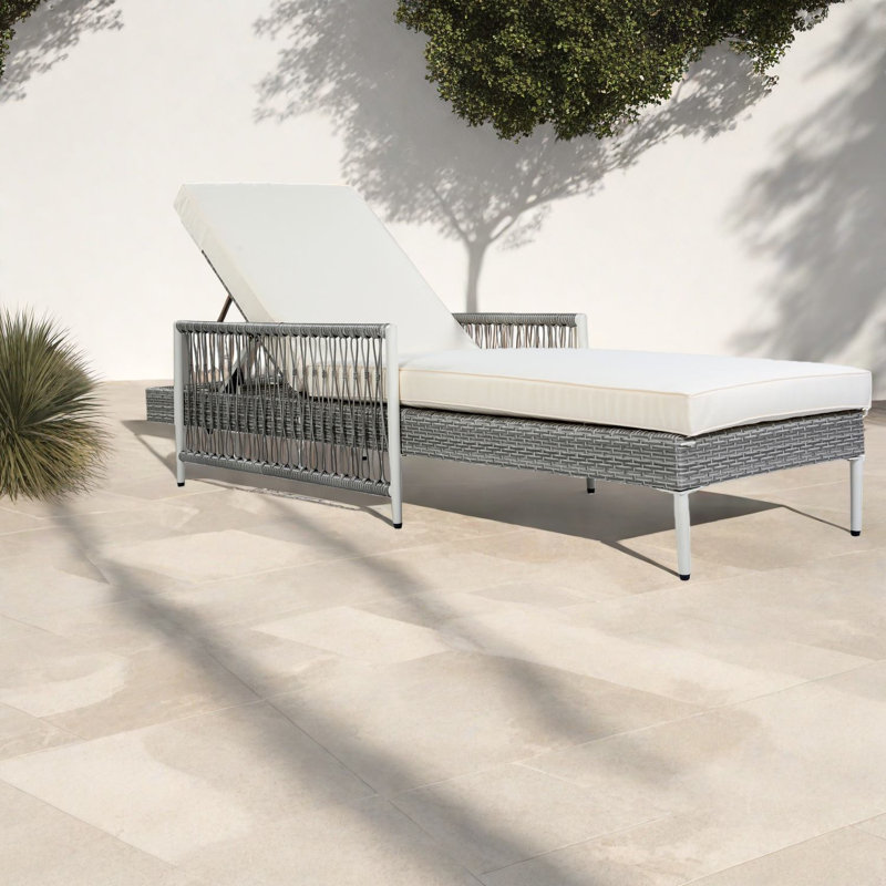 Ensemble de 2 chaises longues Modern Patio