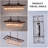 6 Light Dimmable Retro Rectangle Crystal Chandelier For Dining Room