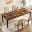 Grande table de salle à manger rectangulaire 78 po brun pour 78 personnes - table seulement-1754573589