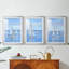 NAUTICAL Series CXLV - Impression encadrée sur mesure de qualité supérieure - 3 pièces-1488789919