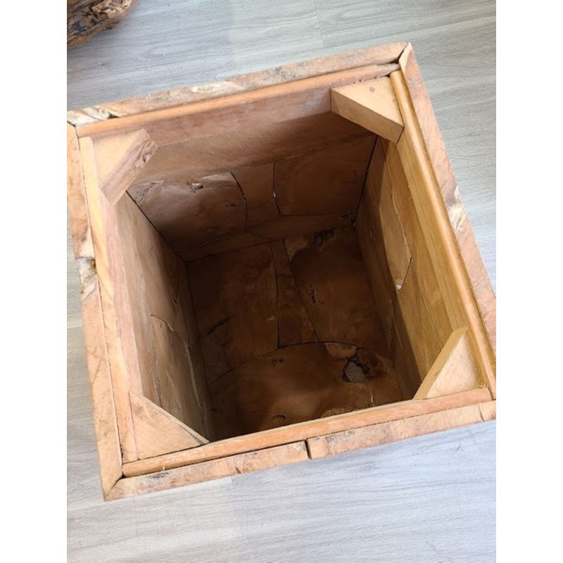 Teak Block Display Table