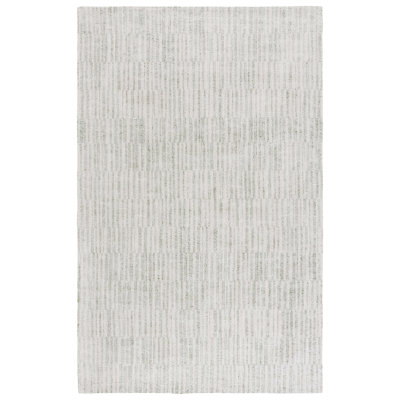 Alniyat 901 Hand Tufted Cotton/Polyester Abstract Indoor Use Only Rug in Green/Ivory