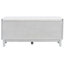 Banc de hall d'entrée avec coussin, rangement pour et encombrement, banc d'inspiration bohémienne à finition grise réglable à 3 niveaux, conception à double porte, 4 sections, poids de 200 lb, beige-129017285