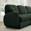 Canapé en forme de U en chenille avec repose-pieds mobile et assemblage facile-129025483
