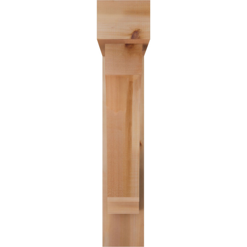 Support de bloc impérial avec entretoise décalée, 40 x 36, Cèdre rouge occidental de l 7 1/2 po (lisse)