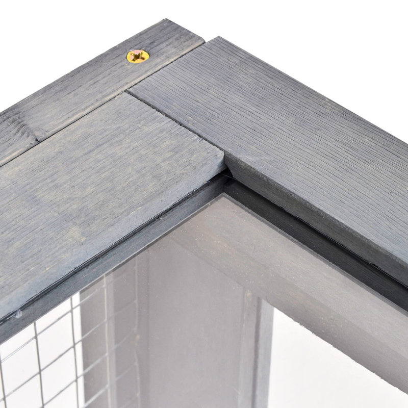 Maison de reptile en bois gris - Créez un environnement de vie sécuritaire et confortable pour vos animaux de compagnie