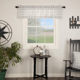 Annie Buffalo Check Plaid Cotton Tailored Window Valance