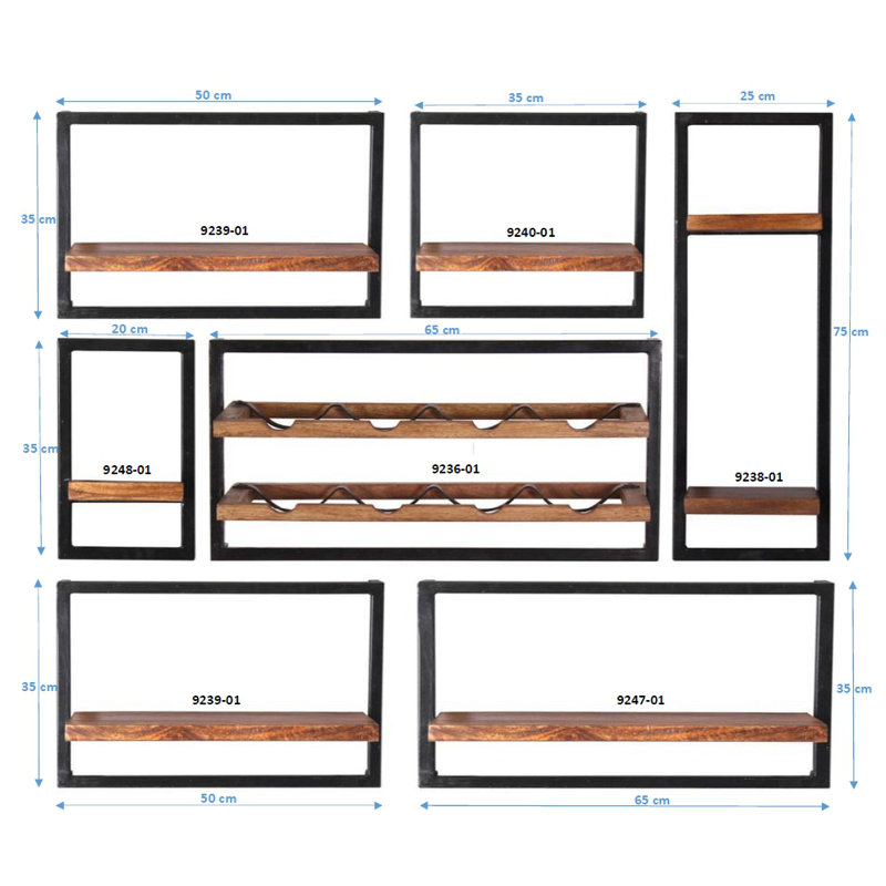 Lehoux 7 Piece Accent Shelf
