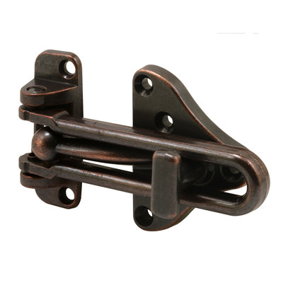Prime-Line Swing Bar Door Guard With High Security Auxiliary Lock (Single Pack)