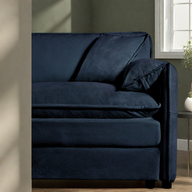 Spacious Chenille Sofas, Modern Modular Design For Home Relaxation