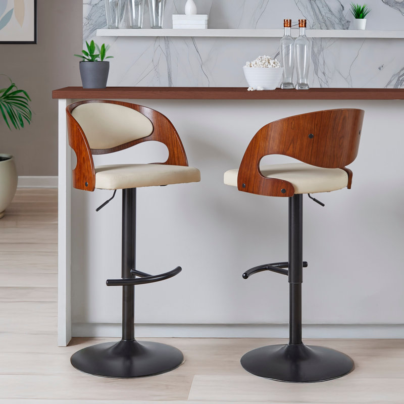 Tabouret de bar réglable avec pivot