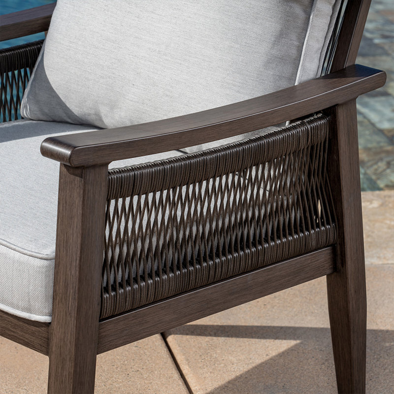 Fauteuil de terrasse avec coussin Andreana