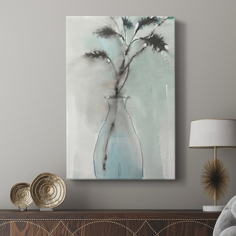 Doux fougères I - galerie Cavas tendue sur mesure, H 18 po x l 12 po