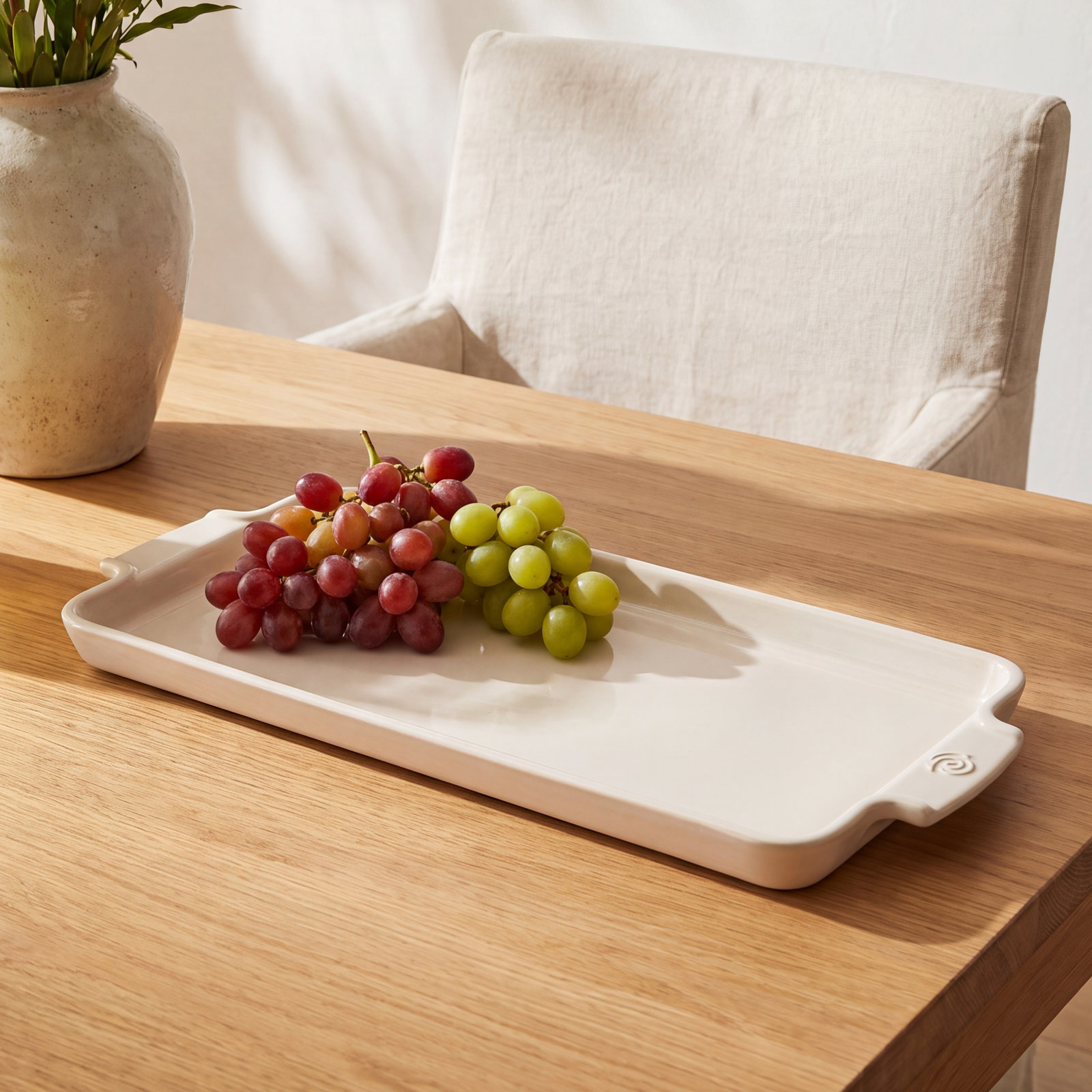 Peugeot Appetizer Platter, Ecru