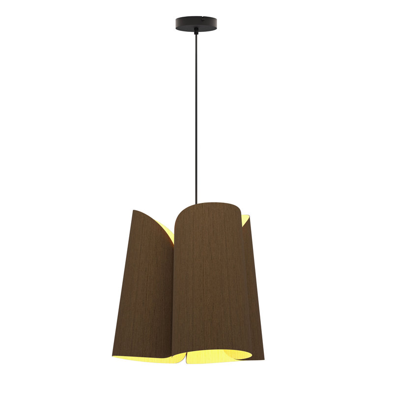 Luminaire suspendu 1 lumière Julieta, Ébène