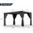 Aluminum Louvered Pergola with Adjustable Roof and Curtains-99306375-86171884