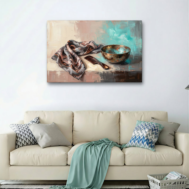 Nature morte sur toile, ensemble de 1, 18"H x 24"W, Wrapped Canvas