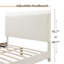 Grand lit plateforme tapissier Anij