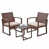 Brown Frame/Beige Cushion