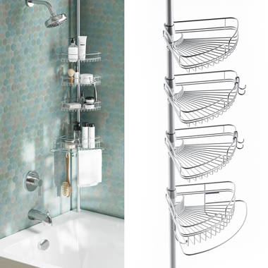 Lauver Tension Pole Shower Caddy Rebrilliant