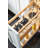 Rev-A-Shelf Wood Base Cabinet Knife Block Pull Out Organizer with Soft Close-102306285
