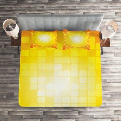 Mosaic Geometric Shapes Coverlet