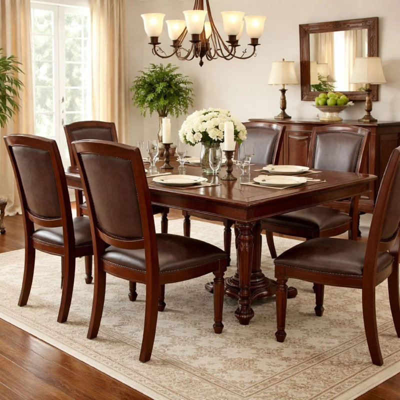 Gensmer Faux Leather Upholstered Side Chair