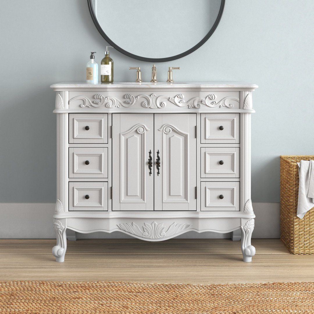 Northwich 42" Single Bathroom Vanity Set Greyleigh™ Base 