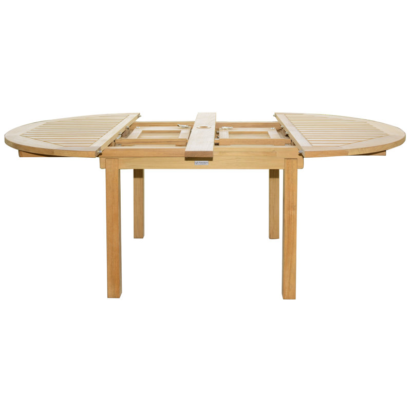 Chelsea Round Teak Outdoor Extension Table 48"-72"