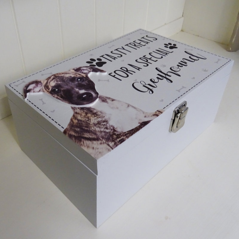 Greyhound Dog Treat Box Denny Decorative Box