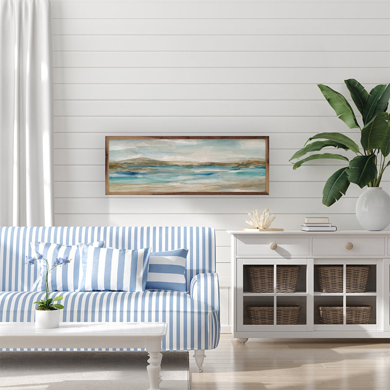 Peaceful Beach II par Carol Robinson, H 8 po x l 24 po