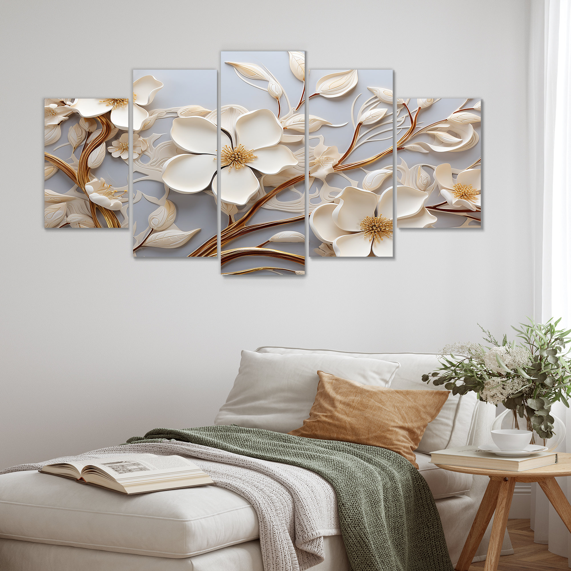 Lark Manor??? White Orchid Tree Garden Of Branches II Abstract Floral