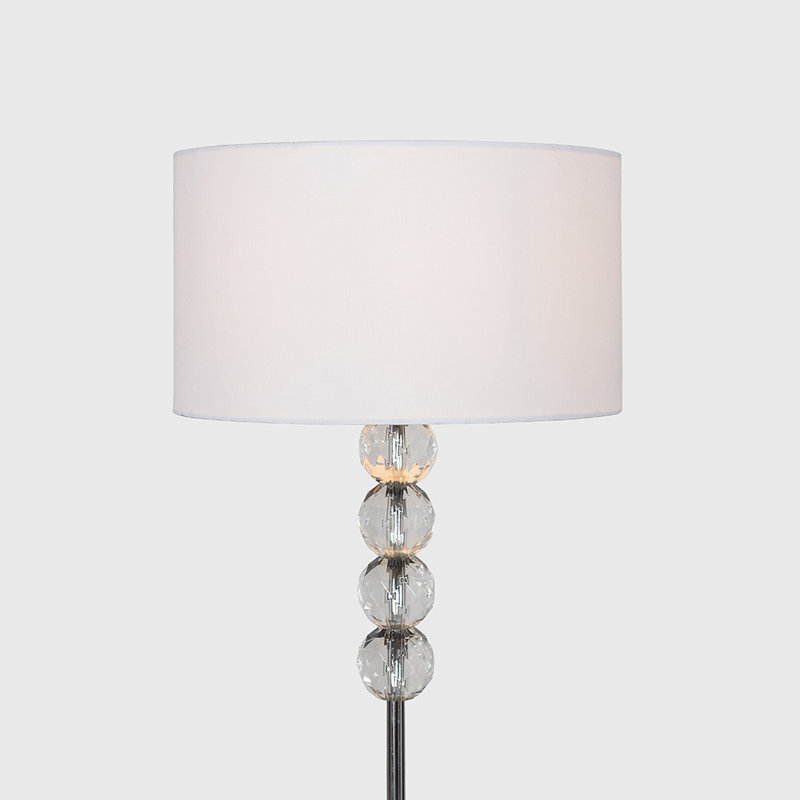 Dycus 151cm Traditional Floor Lamp, White, Yes