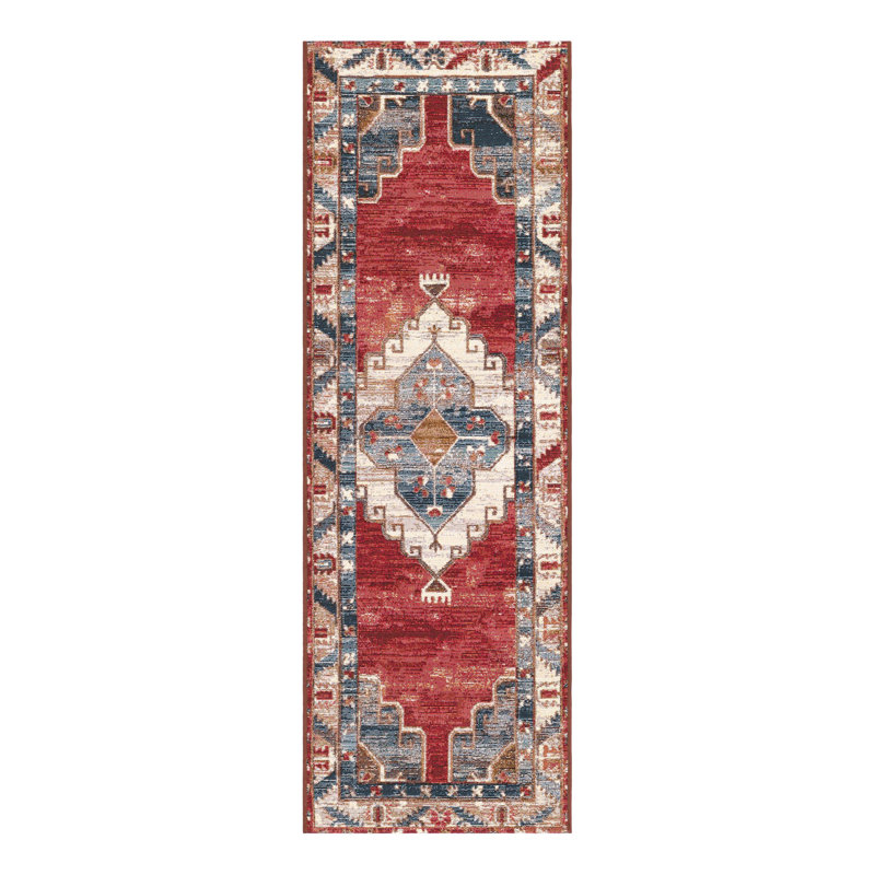Rectangle Outdoor Traditional 5' 1" X 8' 0" Area Rug, Runner 2' x 8'