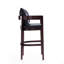 Tabouret de bar en bois noir