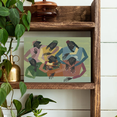 Art mural coloré contemporain Gossip