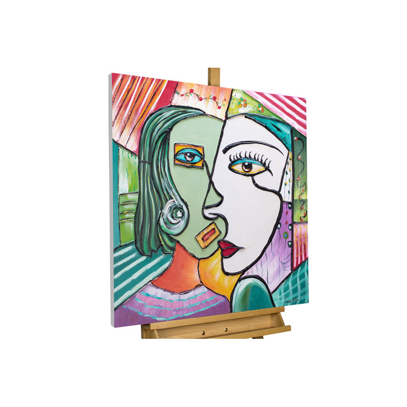 Hand -painted acrylic painting Perfect Completement