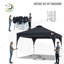 Compact 10 pi. L 10 pi. D Auvent escamotable en acier-53814220