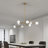 8-Light Dimmable Modern Sputnik Sphere Chandelier