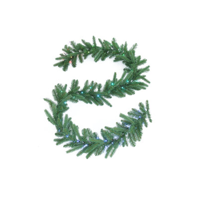 10'' in. Lighted Faux Apple Garland