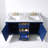 Malbon 60 " W Freestanding Standard 1 Single Double Vanity Bathroom Vanity With Carrara Marble Top-1539006228