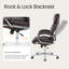 Chaise de bureau chromée - inclinable et berçante, assemblage sans effort-1429613231