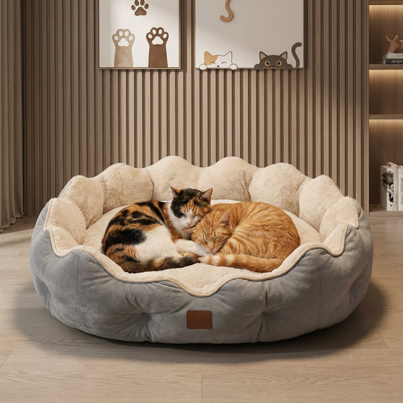 Lit pour chat Snuggle Grey / Beige, Gray/Beige