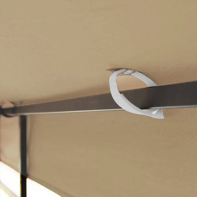 Outdoor Patio Gazebo Replacement Canopy - Double Tiered Tent Roof Cover Fade Top Water Repellent