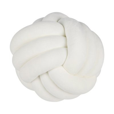 Knot Ball Polyester Filled Throw Pillow - Plush Decorative Knot Throw Pillow for Modern Home Decor, Contemporary Living Spaces and Bedroom Styling