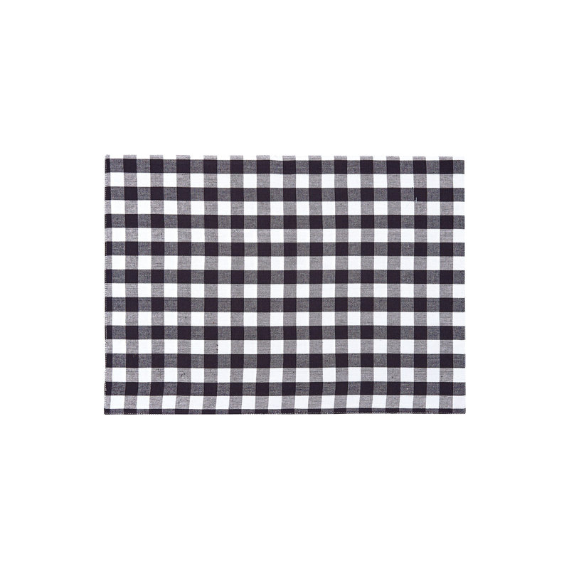 Abdur-Rahmaan Black Placemat Set Of 6, Black
